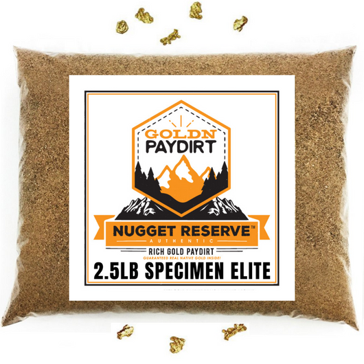 2.5 Lb. NUGGET RESERVE™ ‘Specimen Elite’ - Gold Paydirt