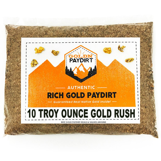 Goldn Paydirt '10 TROY OUNCE GOLD RUSH' - Gold Panning Paydirt