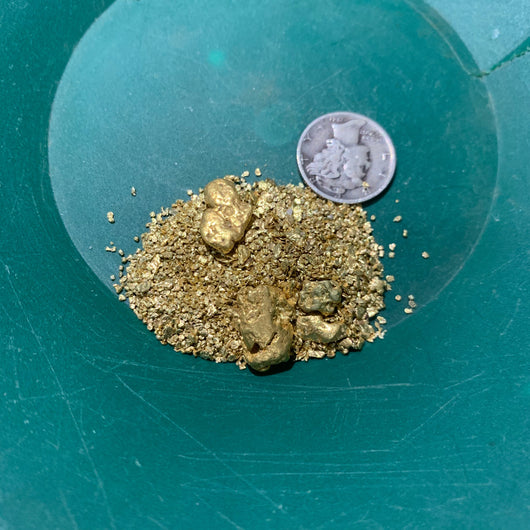 Gold Inside Treasure Surprise '5 Troy Ounce Gold Nugget Chase' - Gold Panning Payd ...