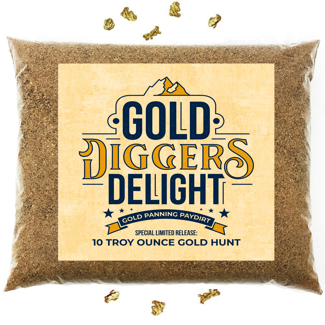 Gold Diggers Delight '10 TROY OUNCE GOLD HUNT' - Gold Paydirt Panning Concentrates