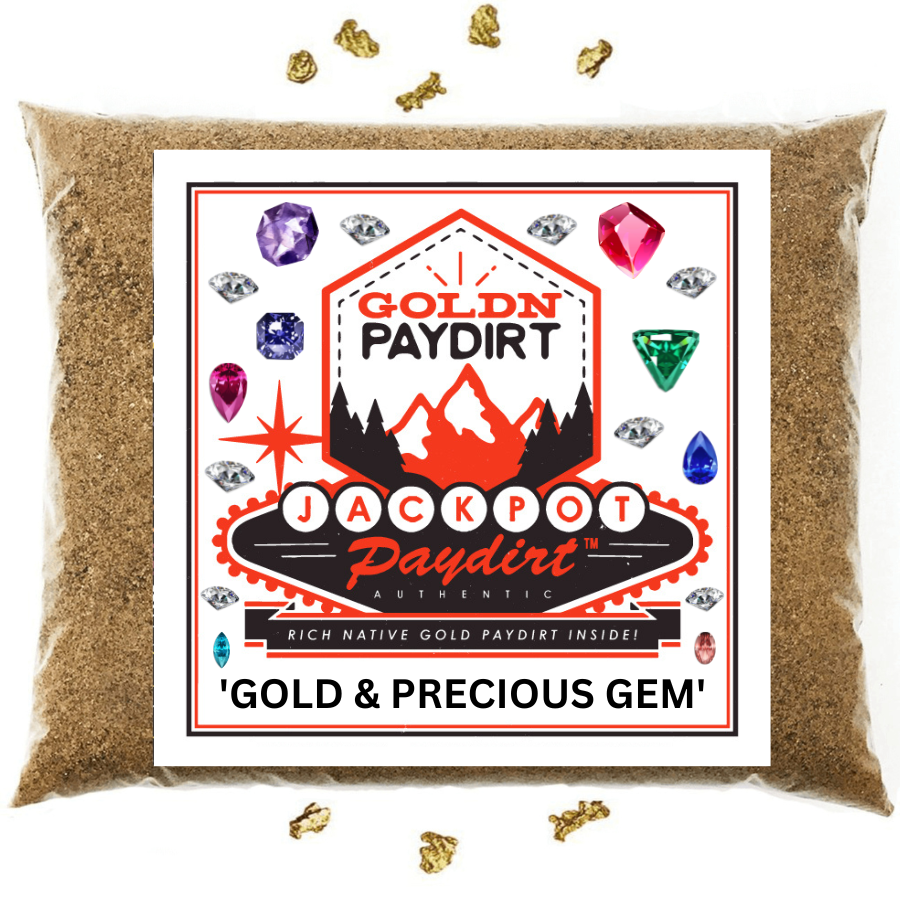 Jackpot 'GOLD & PRECIOUS GEM' Panning Paydirt – Gold Prospecting Concentrate